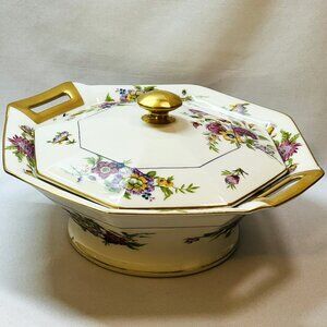 Theodore Haviland Limoges Vintage Covered Vegetable Bowl “Persia” France
